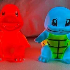 Squirtle And Charmander Led NIGHT LIGHT Bedroom Decoration Kids Anime Toy Gift